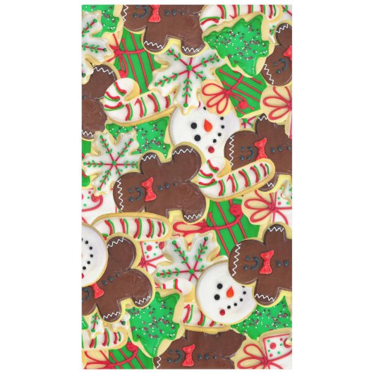 Nappe Collection de biscuits de sucre de Noël (Devant)