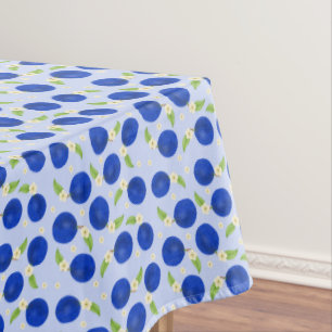 Nappe Collection de prunes botaniques bleues