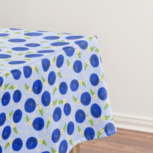 Nappe Collection de prunes botaniques bleues (In Situ)
