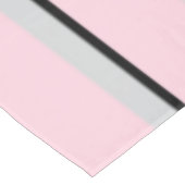 Nappe Collection Paris en rayures rose, noir et gris (Angle)