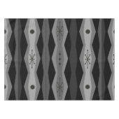 Nappe Colonnes Abstraites de l'ère atomique gris noir (Devant (Horizontal))