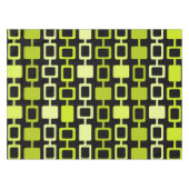 Nappe Colonnes Carrés modernes du milieu du siècle Noir  (Devant (Horizontal))