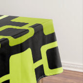 Nappe Colonnes Carrés modernes du milieu du siècle Noir  (In Situ)