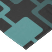 Nappe Colonnes Carrés modernes du milieu du siècle Noir  (Angle)