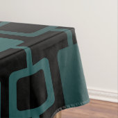 Nappe Colonnes Carrés modernes du milieu du siècle Noir  (In Situ)