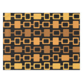 Nappe Colonnes Carrés modernes du milieu du siècle Noir  (Devant (Horizontal))