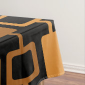 Nappe Colonnes Carrés modernes du milieu du siècle Noir  (In Situ)