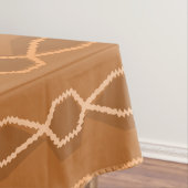 Nappe Colonnes d'Hexagon moderne du Moyen-siècle orange (In Situ)