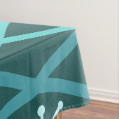 Nappe Colonnes Diamond de l'âge atomique Turquoise (In Situ)