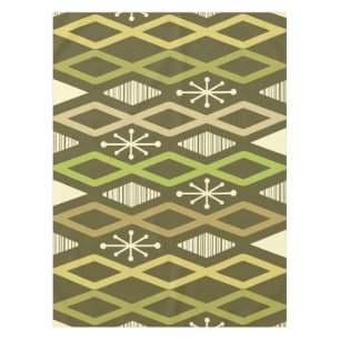 Nappe Colonnes Diamond de l'Âge Atomique Vert olive