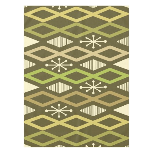 Nappe Colonnes Diamond de l'Âge Atomique Vert olive (Devant)