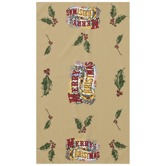 Nappe Coloré 1876 Joyeux Noël (Devant)