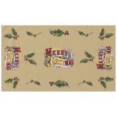 Nappe Coloré 1876 Joyeux Noël (Devant (Horizontal))