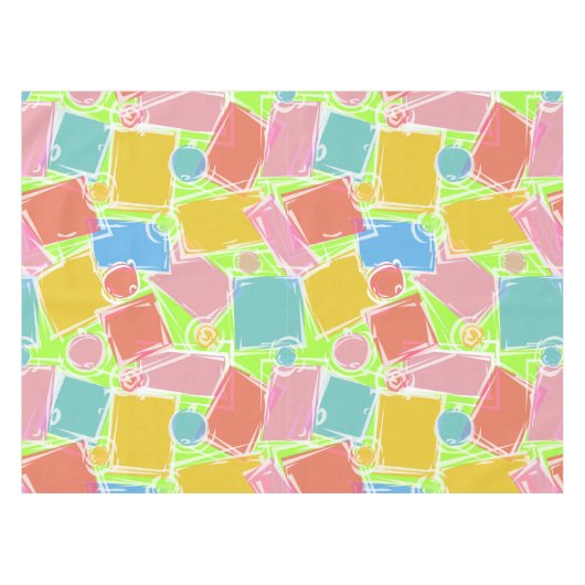 Nappe Coloré géométrique Abstrait (Devant (Horizontal))