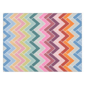 Nappe Coloré Zigzag Retro Chevron (Devant (Horizontal))