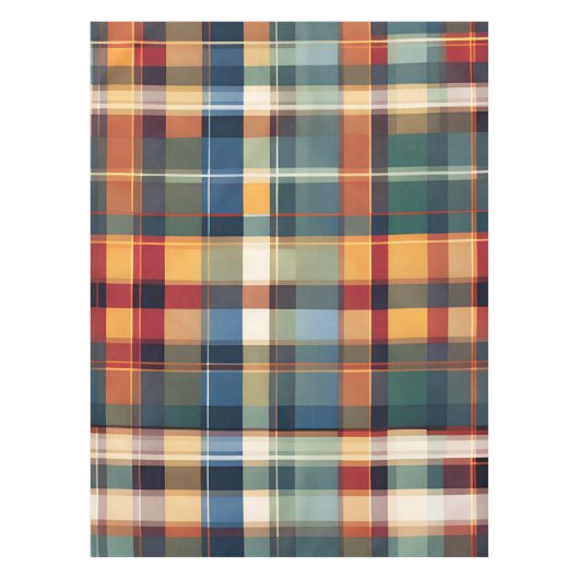 Nappe Colorée Automne Automne Thanksgiving Plaid (Devant)