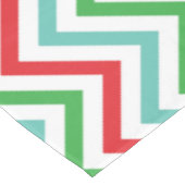 Nappe colorée de Noël de Chevron de monogramme (Angle)