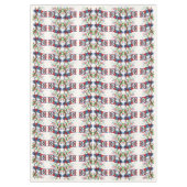 Nappe colorée de Noël de Chouette (Devant)