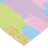 Nappe Colorful Abstrait Brushstrokies Motif Monogramme (Angle)