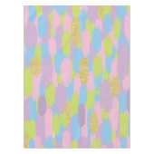 Nappe Colorful Abstrait Brushstrokies Motif Monogramme (Devant)