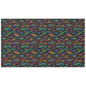 Nappe Colorful Christmas Tree Glow In Dark Forest (Devant (Horizontal))