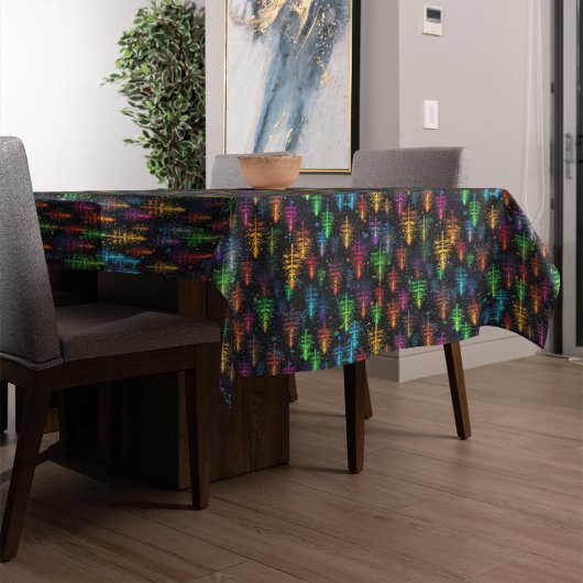 Nappe Colorful Christmas Tree Glow In Dark Forest