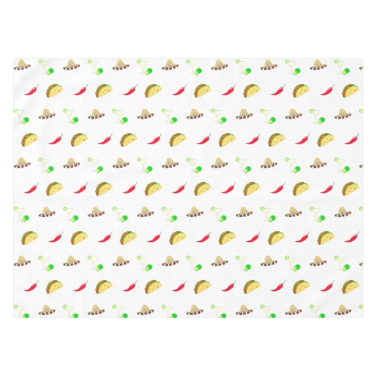 Nappe Colorful Festive Cinco de Mayo 2025 Dancing Cactus (Devant (Horizontal))