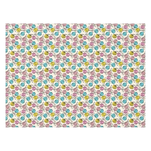 Nappe Colorful Pastel Roses (Devant (Horizontal))