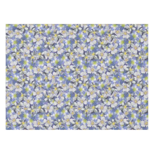 Nappe Columbines Motif sans âme (Devant (Horizontal))