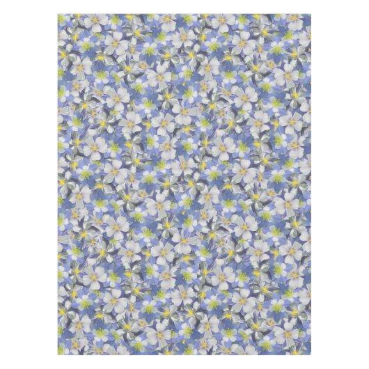 Nappe Columbines Motif sans âme (Devant)