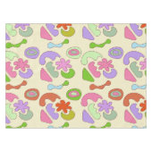 Nappe composition des éléments de doodle pastel (Devant (Horizontal))