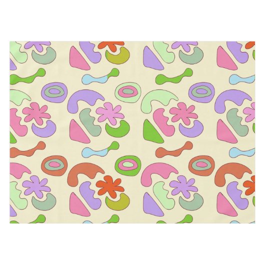 Nappe composition des éléments de doodle pastel (Devant (Horizontal))
