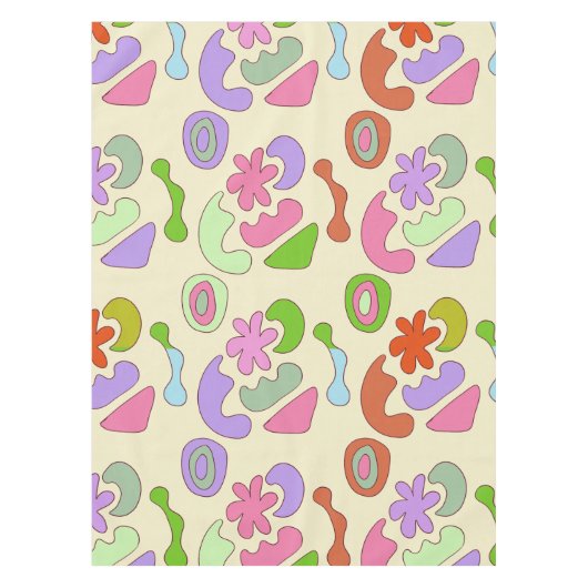 Nappe composition des éléments de doodle pastel (Devant)