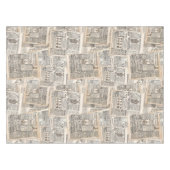 Nappe composition vintage du journal (Devant (Horizontal))