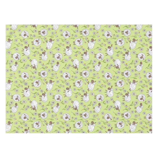 Nappe Compter les moutons sur le vert de rosée miel (Devant (Horizontal))