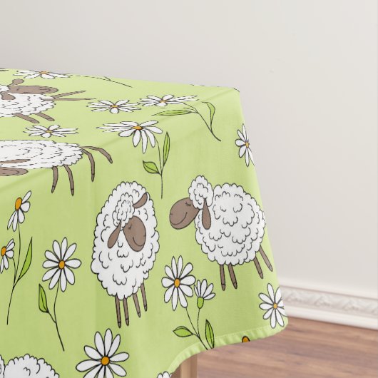 Nappe Compter les moutons sur le vert de rosée miel (In Situ)