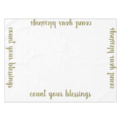 Nappe Comptez votre décor de thanksgiving de vacances de (Devant (Horizontal))