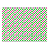 Nappe Conception à carreaux rose blanc vert (Devant (Horizontal))
