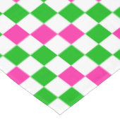 Nappe Conception à carreaux rose blanc vert (Angle)