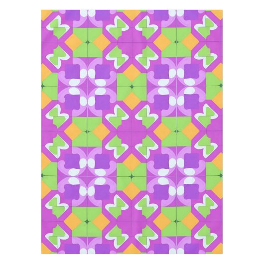 Nappe Conception Abstraite Géométrique Colorée (Devant)