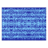 Nappe Conception Abstraite Irrégulière Bleu Cyan (Devant (Horizontal))