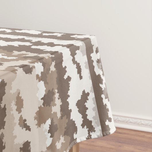 Nappe Conception Abstraite Irrégulière Camo Terre Neutre (In Situ)