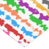 Nappe Conception Abstraite Irrégulière Colorée Blanche (Angle)