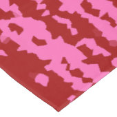 Nappe Conception Abstraite Irrégulière Rose Marron Rouge (Angle)