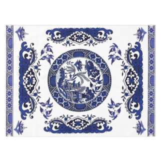 Nappe Conception bleue classique de la Chine de saule