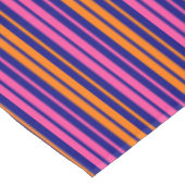 Nappe Conception de bandes verticales orange bleu rose (Angle)