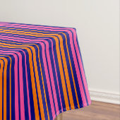 Nappe Conception de bandes verticales orange bleu rose (In Situ)