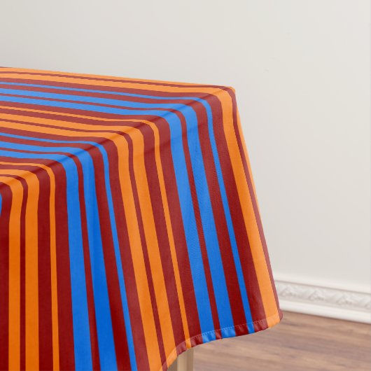 Nappe Conception de bandes verticales orange rouge bleu (In Situ)