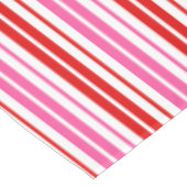 Nappe Conception de bandes verticales rose rouge blanc (Angle)