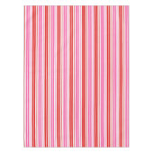 Nappe Conception de bandes verticales rose rouge blanc (Devant)